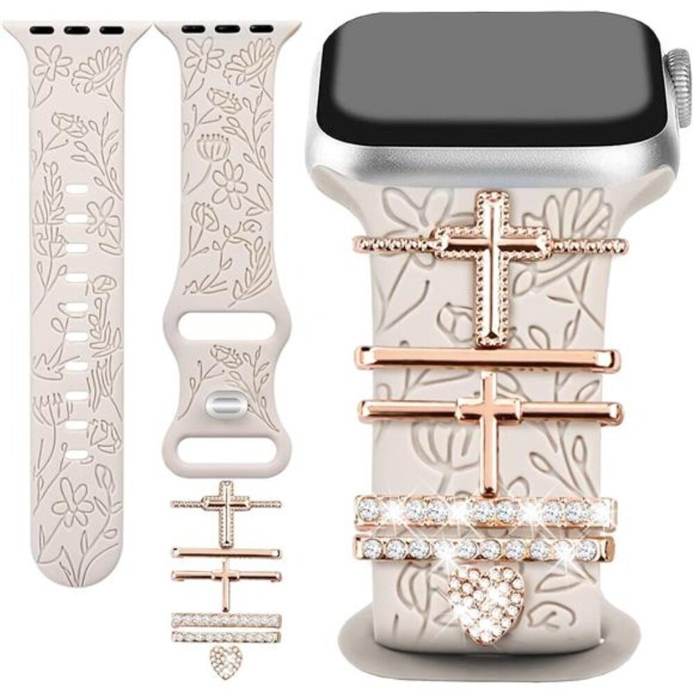 NEW Boho Apple iwatch Band with Charms for Series 10 9 8 7 6 5 4 3 2 1